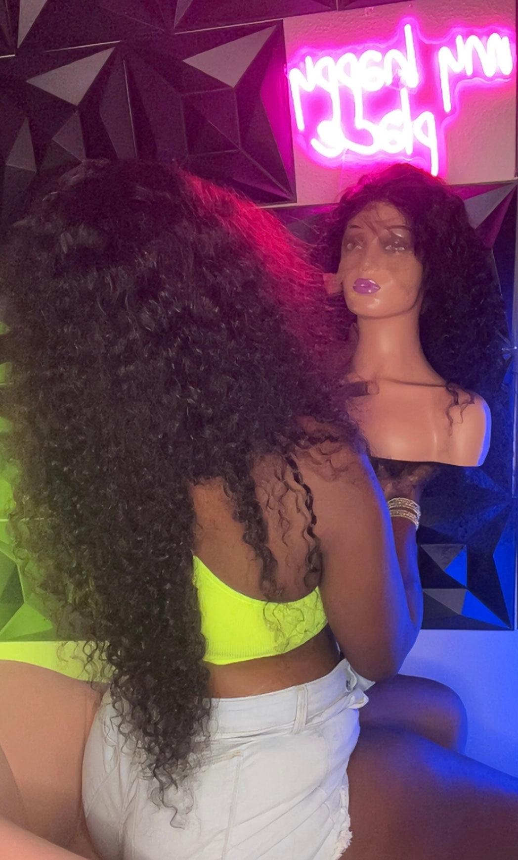 40” HD Lace Frontal Wig - Deep Curly | 100% Natural Human Hair